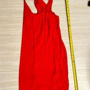 Trouve Vibrant Red Midi Dress